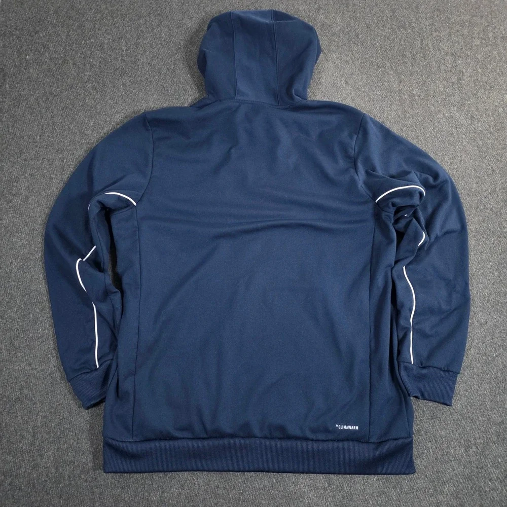 Adidas Men's Navy Basketball Club Hoodie Pullover‎ ClimaWarm XL